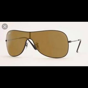 Ray Ban Brown Highstreet Aviator Sunglasses